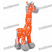 Stylish Fabric Art Cartoon Horse Style Doll Toy - Orange