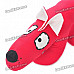 Fabric Art Cute Cartoon Dog Style Doll Toy - Red