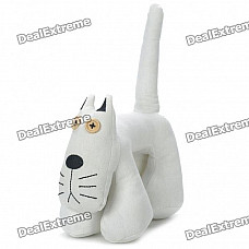 Cute Mini Fabric Art Cartoon Cat Style Doll Toy - White