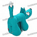 Fabric Art Cute Cartoon Dog Style Doll Toy - Cyan