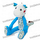 Cute Fabric Art Cartoon Dragon Style Doll Toy - Blue (Posture Adjustable)