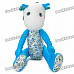 Cute Fabric Art Cartoon Dragon Style Doll Toy - Blue (Posture Adjustable)