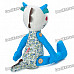 Cute Fabric Art Cartoon Dragon Style Doll Toy - Blue (Posture Adjustable)