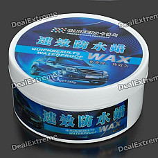 Quick Result Waterproof Car Polishing Wax w/ Sponge Pad - Light Blue (268g)