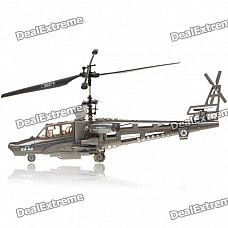 3-Channel Mini R/C Rechargeable Helicopter - Black + Grey