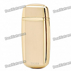 TIGER Stainless Steel Windproof Butane Jet Torch Lighter - Golden