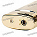 TIGER Stainless Steel Windproof Butane Jet Torch Lighter - Golden