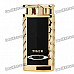 TIGER Stainless Steel Windproof Butane Jet Torch Lighter - Golden + Black