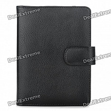 Stylish PU Leather Protective Carrying Case with Multi-Card Slots for Kindle 4 - Black