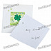 3D Lucky Clover Pattern Holiday Congratulations Gift Card with Envelope