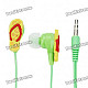 3.5 mm In-ear Slipper Style Stereo Earphone - Green