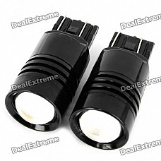 T20 6W 6500K 180-Lumen 2-5050 SMD LED Convex Lens White Light Car Lamps (DC 12~24V/Pair)