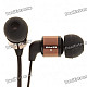 AWEI ES-600M Noise Isolating Hi-Definition In-Ear Earphone - Grey (3.5mm Audio Jack/1.2m-Cable)
