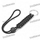 Military Paracord Rope with Keychain - Black