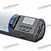1" LCD Portable Fashion Music Speaker Player with FM/Line In/USB/SD - Black