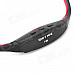 Sports USB Rechargeable MP3 Player Headset w/ FM/TF Slot - Red