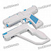 Plastic Motion Plus Function Shot Gun for Wii Remote and Nunchuck