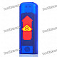 USB Rechargeable Electronic Cigarette Lighter - Blue + Red