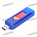 USB Rechargeable Electronic Cigarette Lighter - Blue + Red