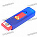 USB Rechargeable Electronic Cigarette Lighter - Blue + Red