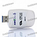 Super Speed USB 3.0 SD/TF Card Reader - White