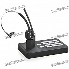 Telephone Bluetooth Handsfree Landline Base w/ Headset - Black