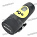 Sports 720P 0.7" LCD 1.3MP Action Video Camera Camcorder with AV / SD Slot - Black + Yellow