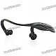 Rechargeable Sports Bluetooth V3.0 Headset w/ Microphone - Black (120 Minutes-Talk)