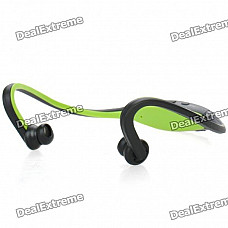 Rechargeable Sports Bluetooth V3.0 Headset w/ Microphone - Green (120 Minutes-Talk)