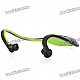 Rechargeable Sports Bluetooth V3.0 Headset w/ Microphone - Green (120 Minutes-Talk)