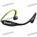 Rechargeable Sports Bluetooth V3.0 Headset w/ Microphone - Green (120 Minutes-Talk)