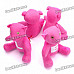 Romantic LOVE Bear Style Cotton Fabric Doll Toys Valentine's Day Gift - Deep Pink (4 Piece Pack)