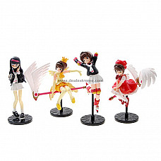 Sakura Anime Figures (4-Figure Set)