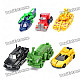 Transformable Tank + Car Assembly Toys Set - Random Color (6-Piece)