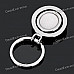 Creative Rotation Golf Ball Zinc Alloy Keychain - Silver + White