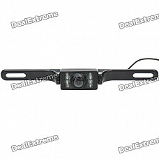 E322 1/4" CMOS Wired Waterproof Car Rearview Camera w/ 7-IR LED Night Vision (NTSC / DC 12V)