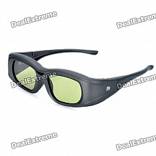 Universal USB Rechargeable IR/Bluetooth V3.0 3D Active Shutter Glasses for General 3D TVs - Black