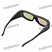 Universal USB Rechargeable IR/Bluetooth V3.0 3D Active Shutter Glasses for General 3D TVs - Black