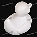 DIY Lovely Float Vinyl Duck Bath Toy - White