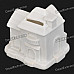 House Style Vinyl Coin Bank - White