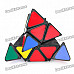 Triangular 4-Color Pyraminx Pyramid IQ Magic Cube - Black Base (9.8cm)