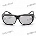 Fashion Non-Flash Circularly Polarized 3D Glasses - Black