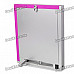 USB Powered 6.5" Magic Mirror Photo Frame w/ 10-LED - Silver + Purple