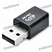 DVB-T Mini Digital TV USB Stick Dongle with Remote Controller - Black