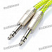 6.35mm Male to 6.35mm Male Audio Cable - Fluorescent Green (150CM-Length)