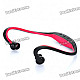 Fashion Bluetooth Handsfree Headset Earphone with Microphone - Black + Red