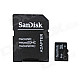 Genuine SanDisk Micro SDHC TF Card with SD Adapter (8GB)