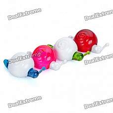 Cute Snail Style Fridge Magnets - Random Color (4-Piece Pack)