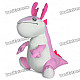 Cute Cartoon Dragon Style Doll Toy - Pink + White