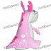 Cute Cartoon Dragon Style Doll Toy - Pink + White